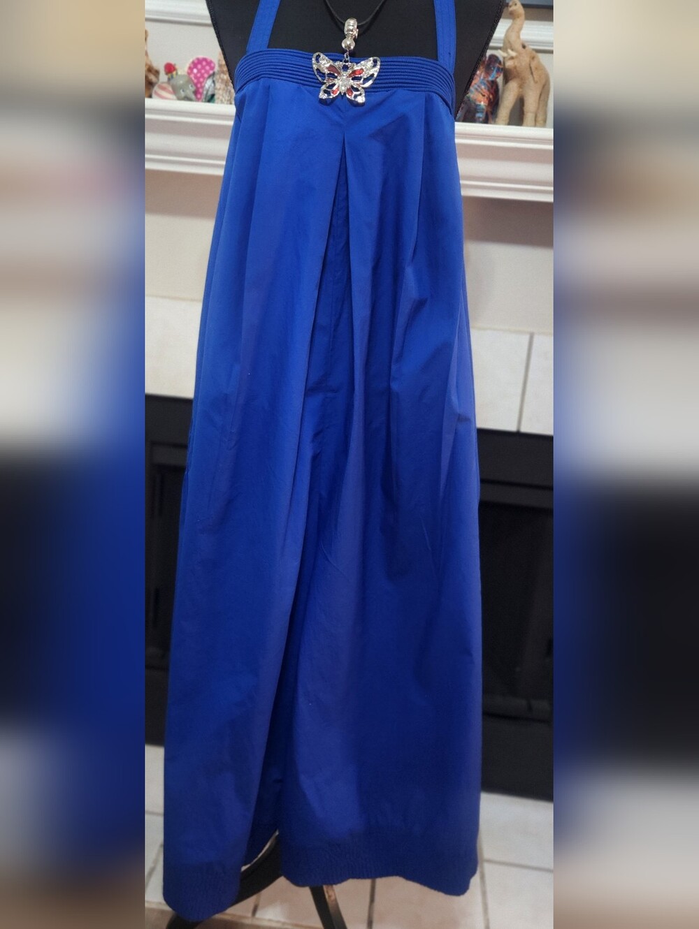 Anthropologie Royal Blue Maxi Skirt